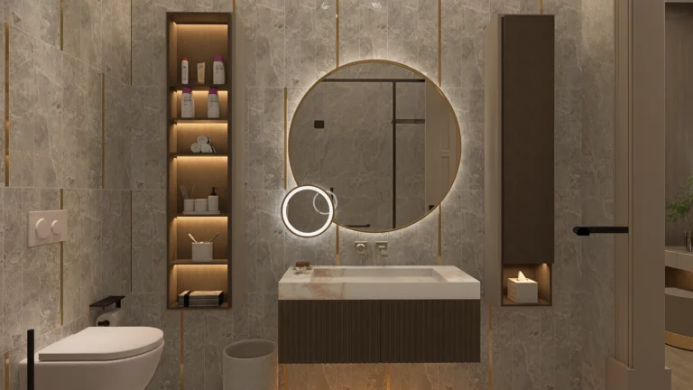 Vadi Villa - İç Mekan Render - Ebeveyn Banyo 1