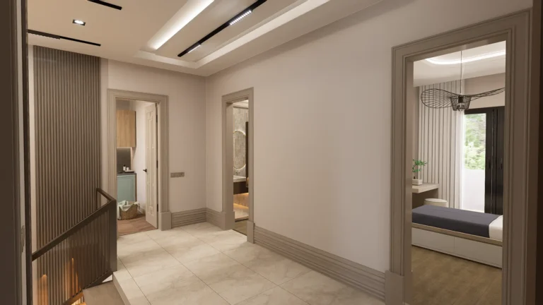 Vadi Villa - İç Mekan Render - Koridor 6