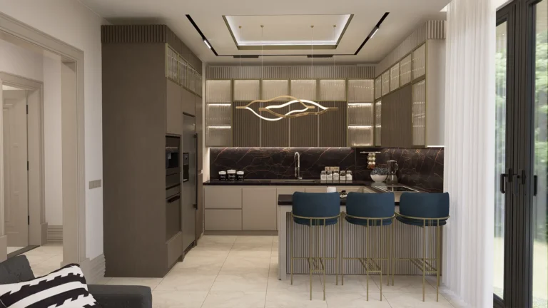 Vadi Villa - İç Mekan Render - Mutfak 2