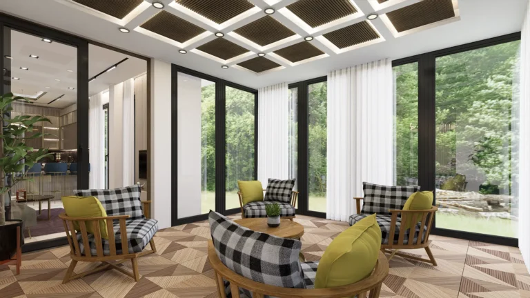 Vadi Villa - İç Mekan Render - Veranda 2