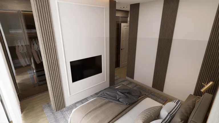 Vadi Villa - İç Mekan Render - Yatak Odası 4